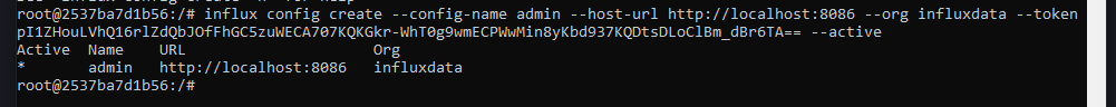 InfluxDB 连接配置