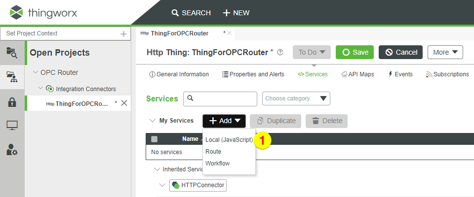 Thingworx 服务