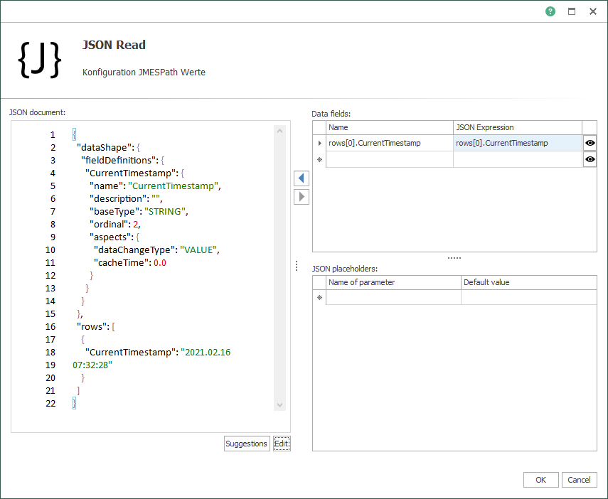 OPC Router JSON 代码
